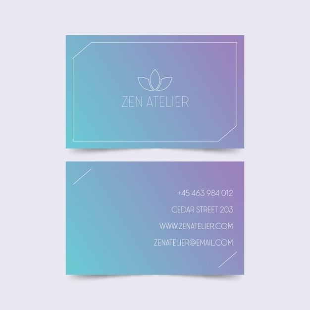 Minimal business card concept