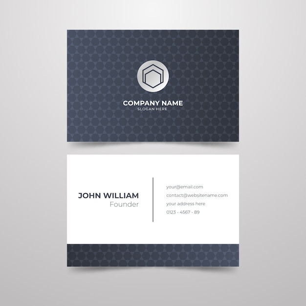 Free Vector minimal business card design