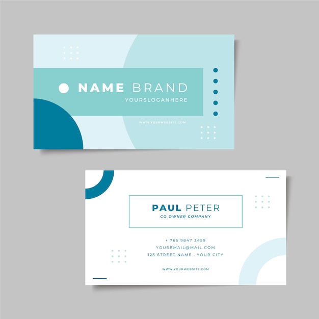 Minimal business card style