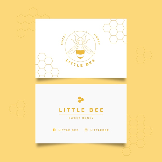 Free vector minimal business card template