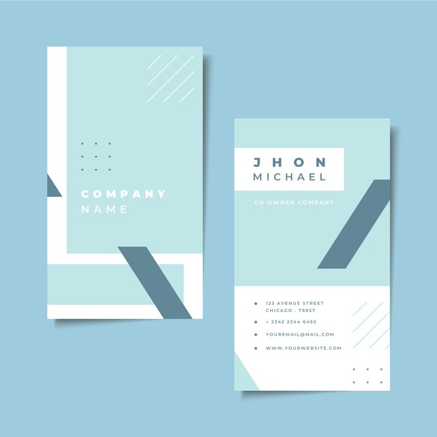 Minimal business card template