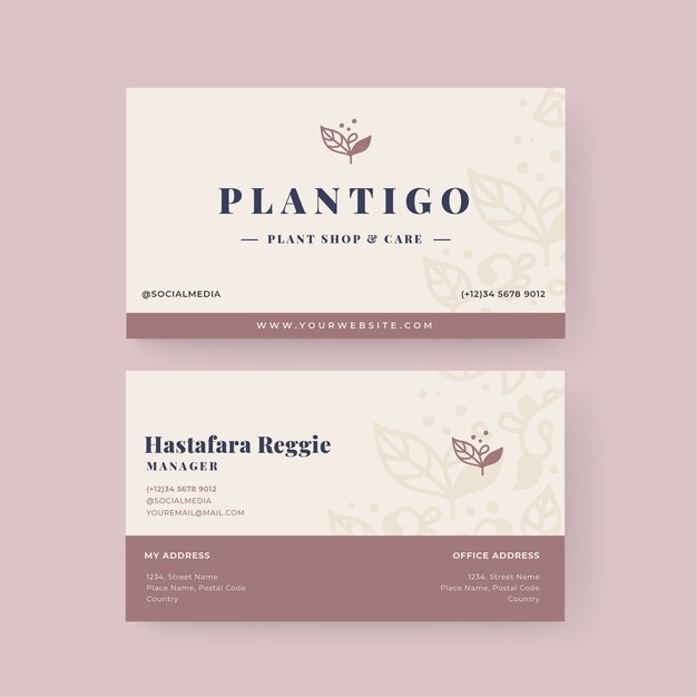 Minimal business card template