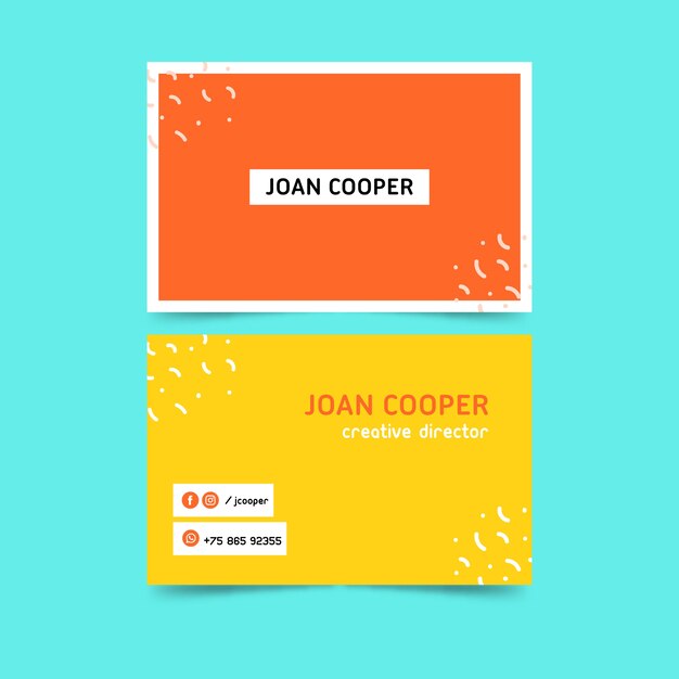 Minimal business card template