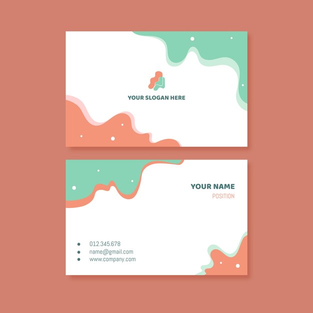 Minimal business card with contact details