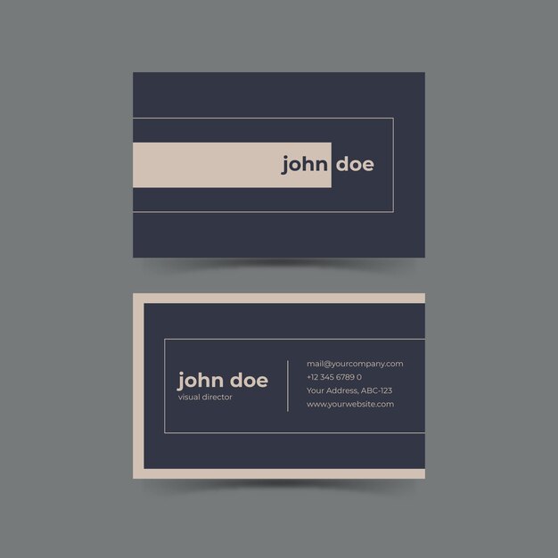 Free Vector minimal business card