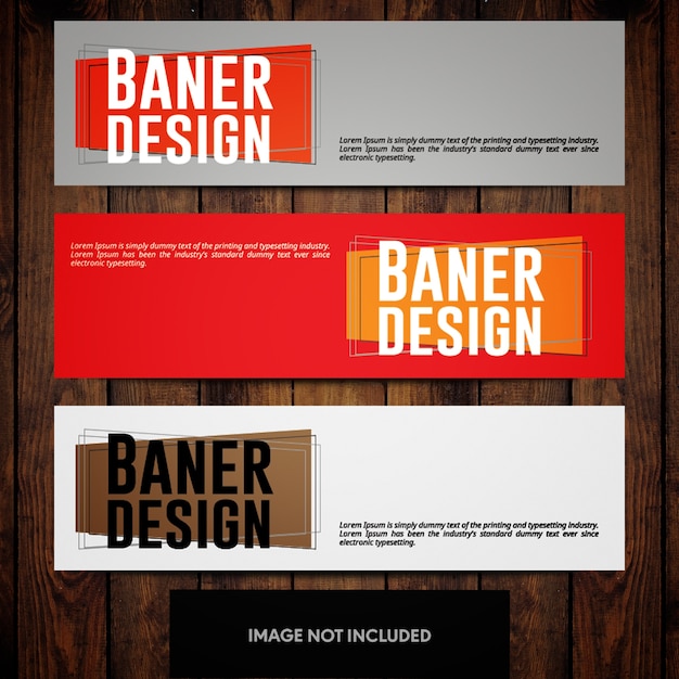 Free vector minimal corporate banner design templates