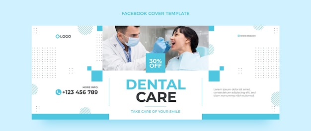 Minimal dental clinic facebook cover