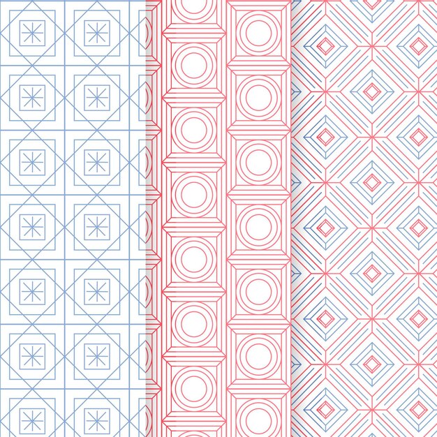 Minimal geometric pattern collection