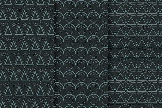 Minimal geometric pattern collection