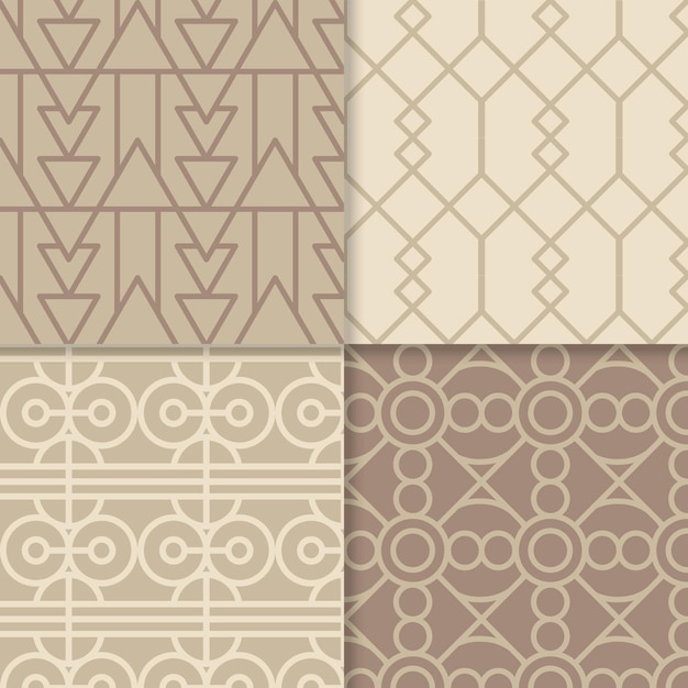 Minimal geometric pattern collection