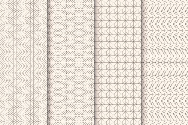 Minimal geometric pattern collection