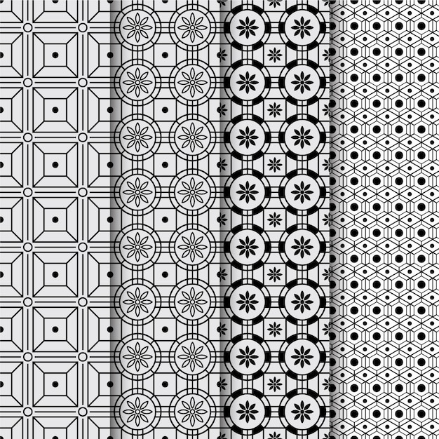 Minimal geometric pattern collection