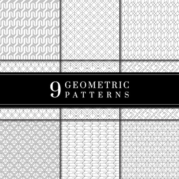 Minimal geometric pattern collection