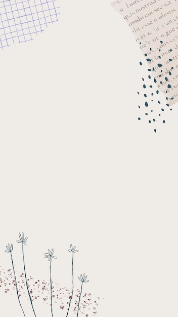 Minimal mobile wallpaper background vector