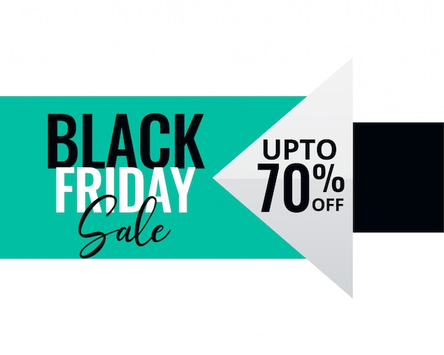 Minimal style black friday sale banner