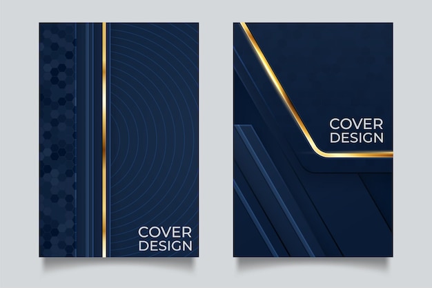 Minimal vector cover design with abstract gradient