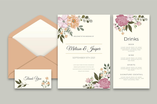 Minimal wedding stationery collection