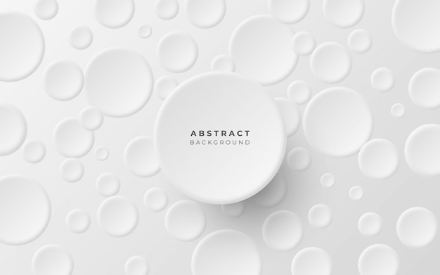 Minimalist abstract background with circles