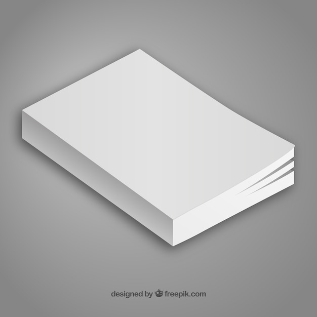 Free Vector minimalist book template 