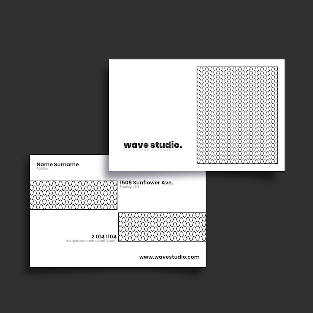 Minimalist business card template