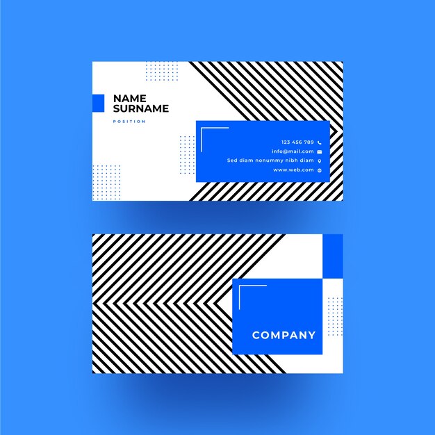 Minimalist business card template