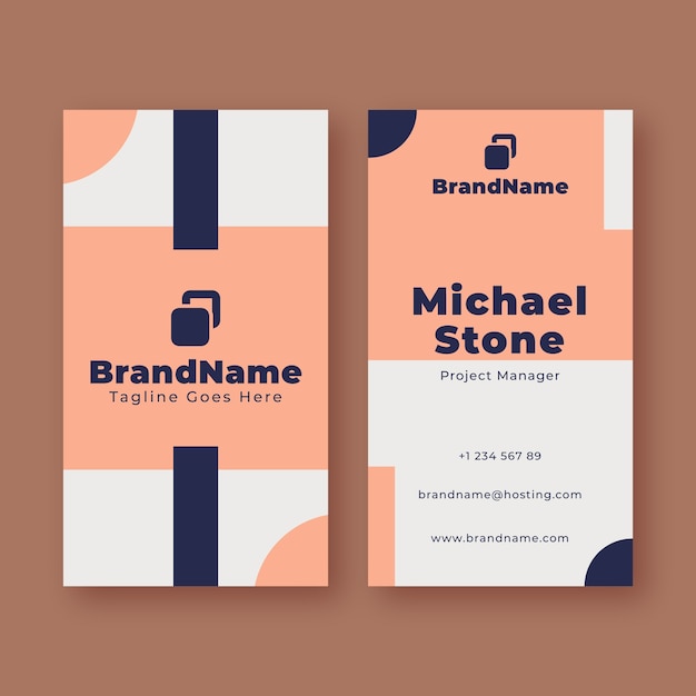 Free Vector minimalist business card template