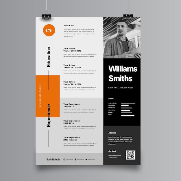 Minimalist curriculum vitae template