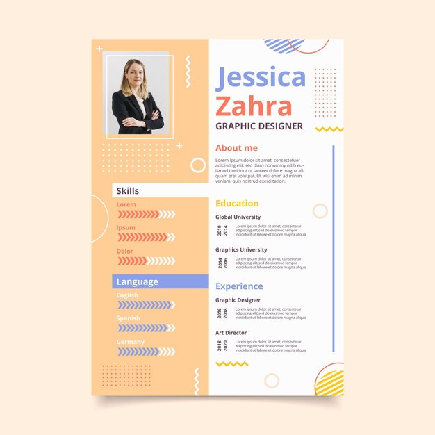 Minimalist cv template