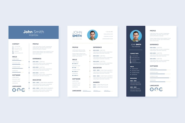 Minimalist cv template