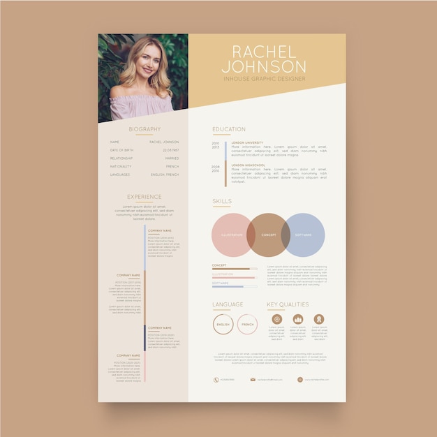 Minimalist cv template