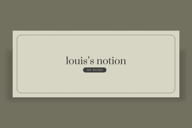 Minimalist elegant louis's cover