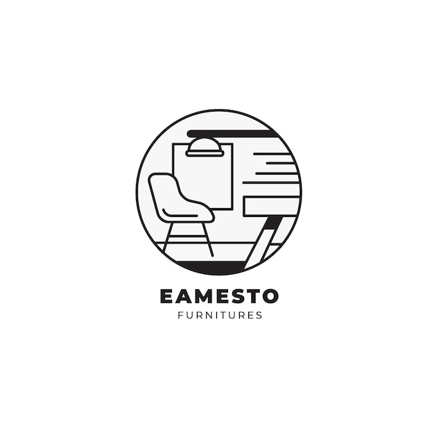 Minimalist furniture brand logo