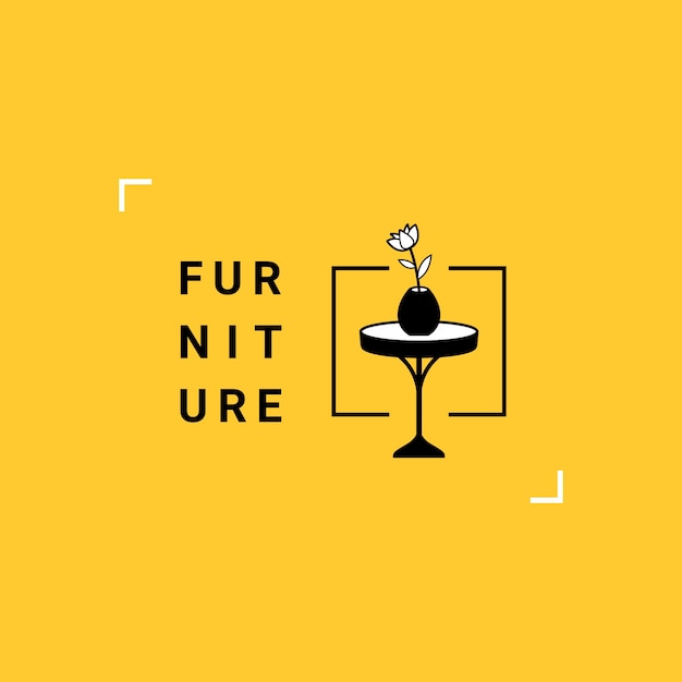 Minimalist furniture logo