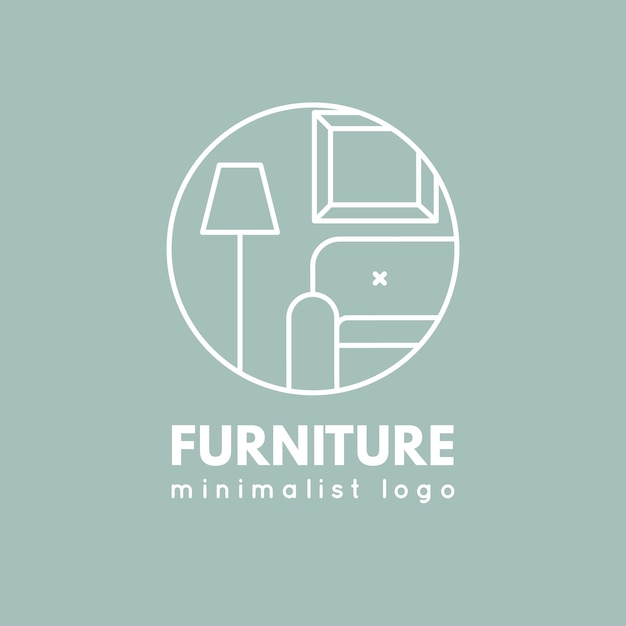 Minimalist furniture logo