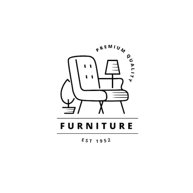 Minimalist furniture logo