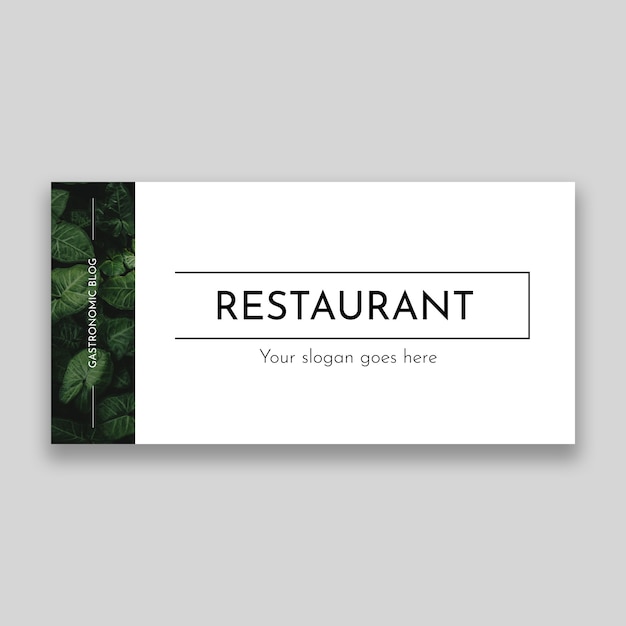 Minimalist geometric restaurant blog header