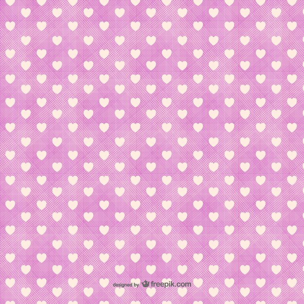 Minimalist hearts pattern