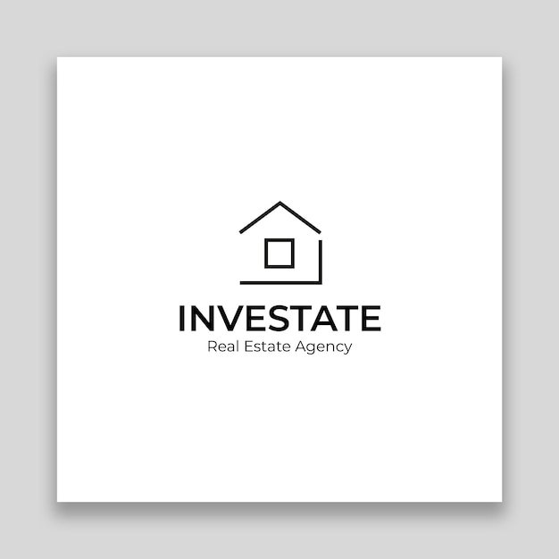 Free Vector minimalist investate logo design