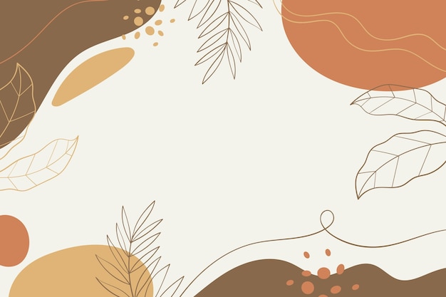 Free Vector minimalist leaves background