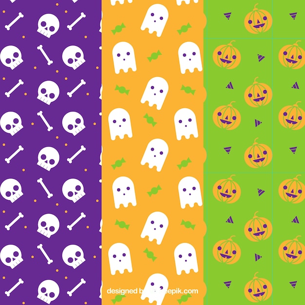 Minimalist patterns ready for halloween