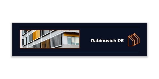 Minimalist rabinovich real estate linkedin banner