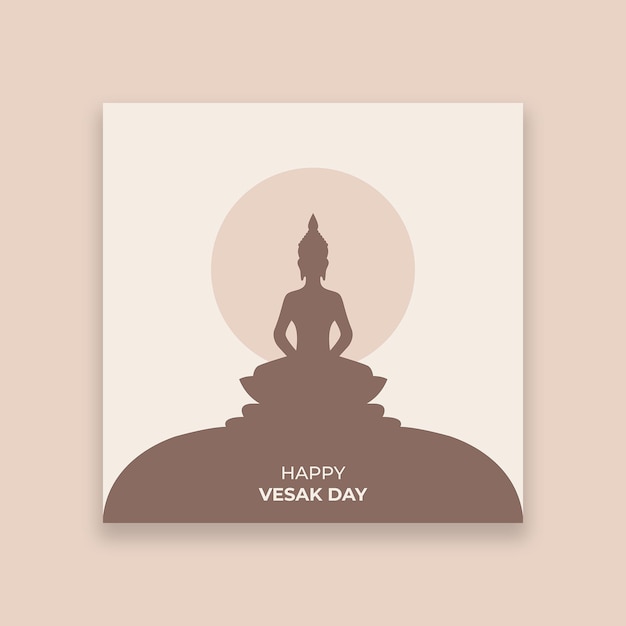 Minimalist vesak facebook post