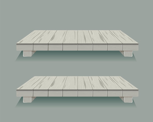 Free Vector minimalist wooden pallet platforms