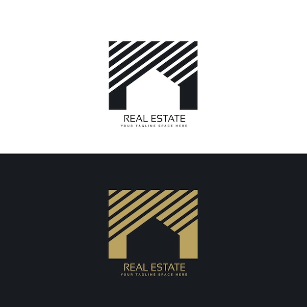 Minimalistic real estate logo