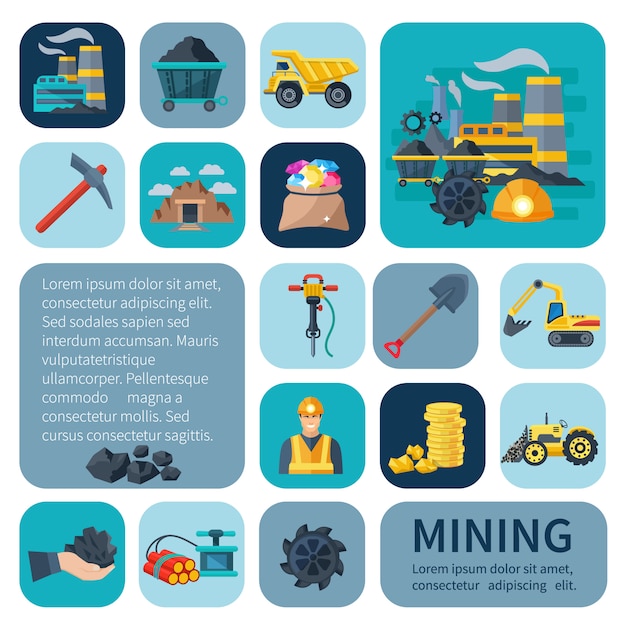 Mining icons 