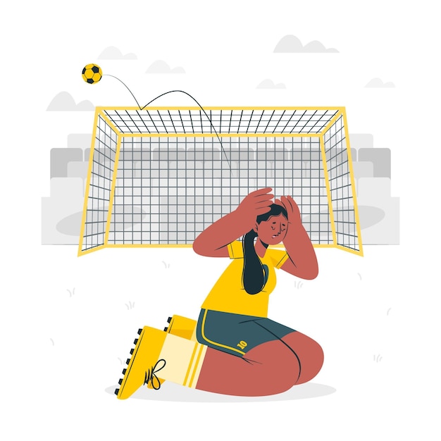 Free Vector missed chances concept illustration