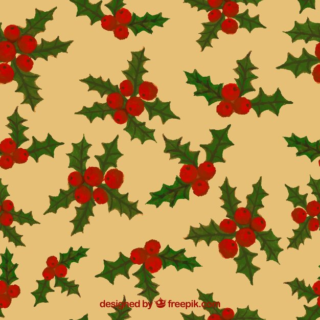 Mistletoe christmas pattern