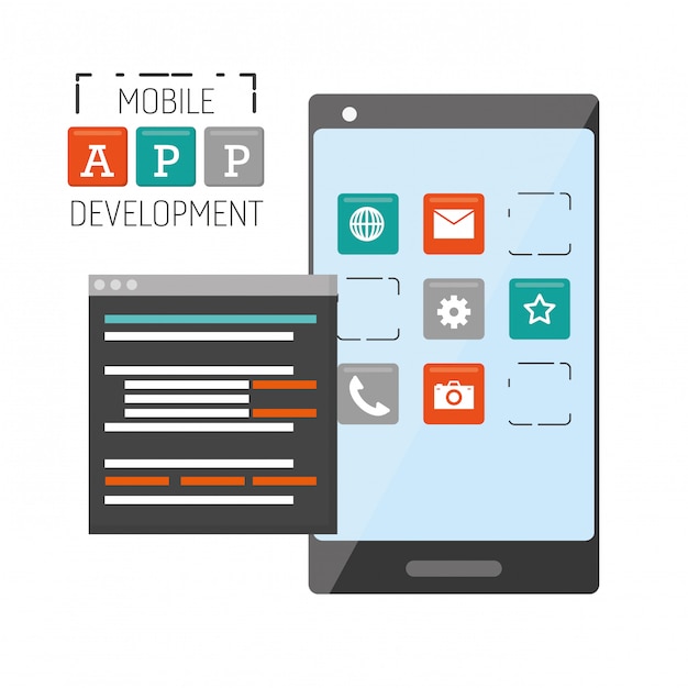 Free vector mobile app development