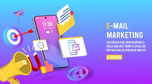 Mobile Email Marketing and Advertising Campaign, Newsletter and Subscription, Digital Promotion, Sending a AD, target consumers, send messages, invite people, message notifications, attractive offers