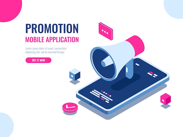 Mobile notification, loudspeaker, mobile application advertising and promotion, digital PR management